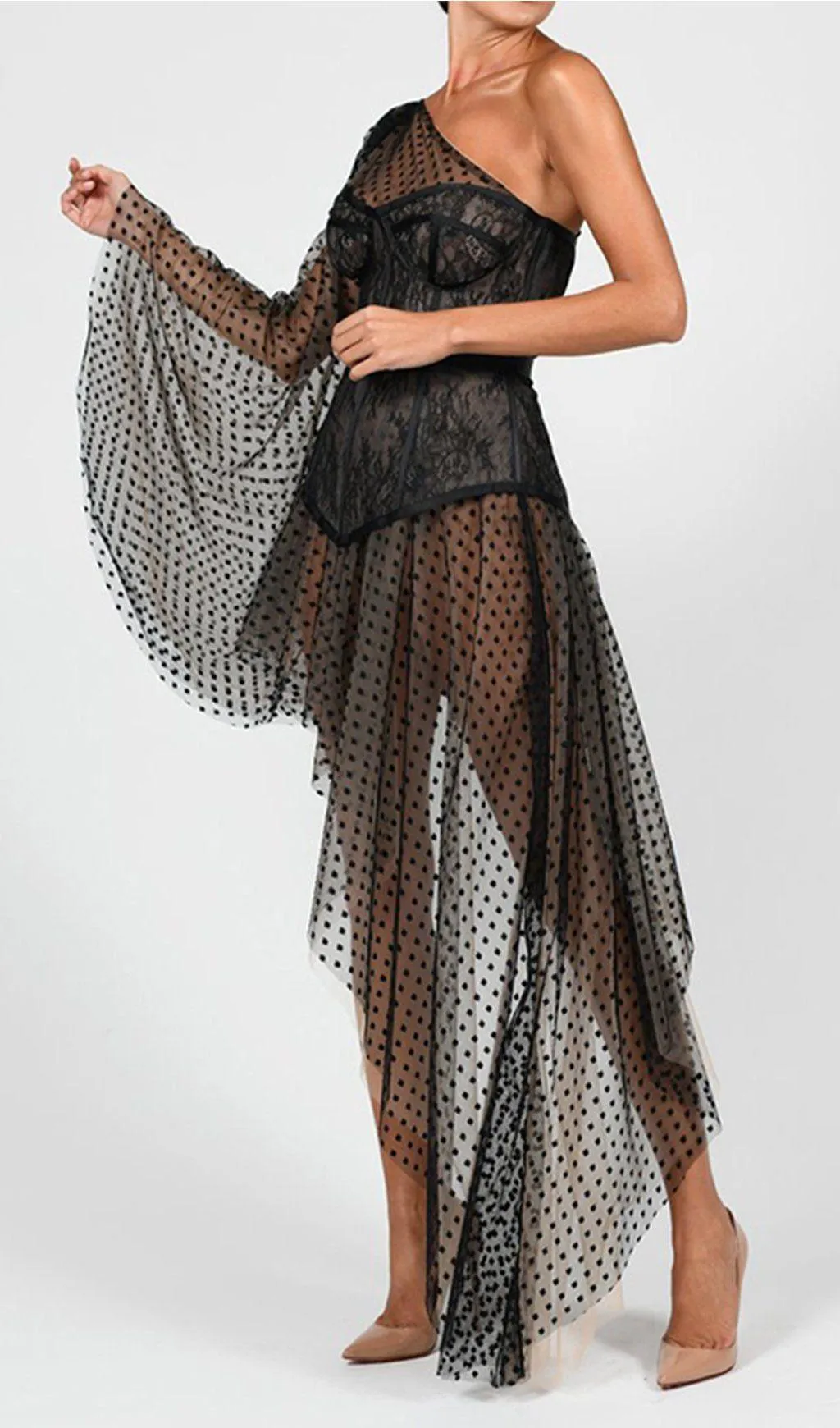 LACE LINGERIE COESET DRESS