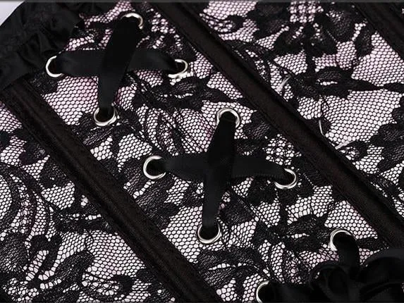 Lacy Cinch Front Corset Top