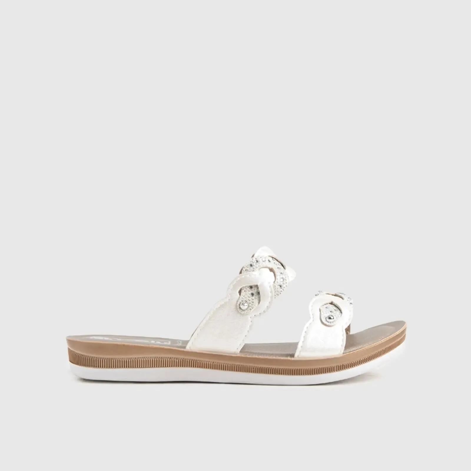 Ladies Comfort Sandals BA038 White