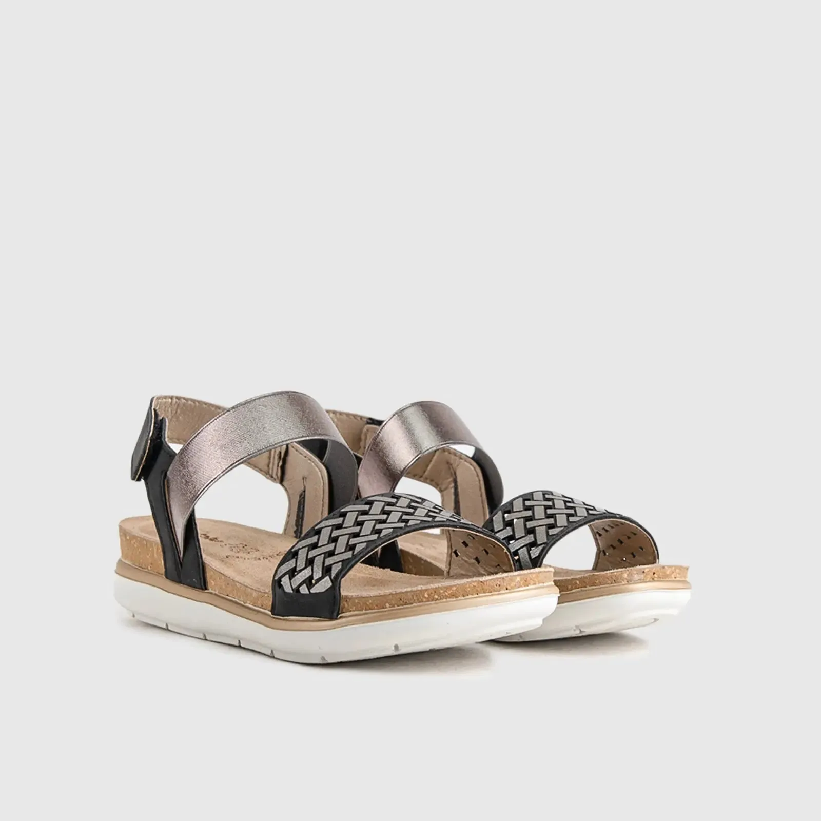 Ladies Comfort Sandals PG025 Black