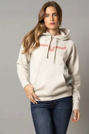 LADIES OATMEAL OUTLIER KIMES RANCH HOODIE