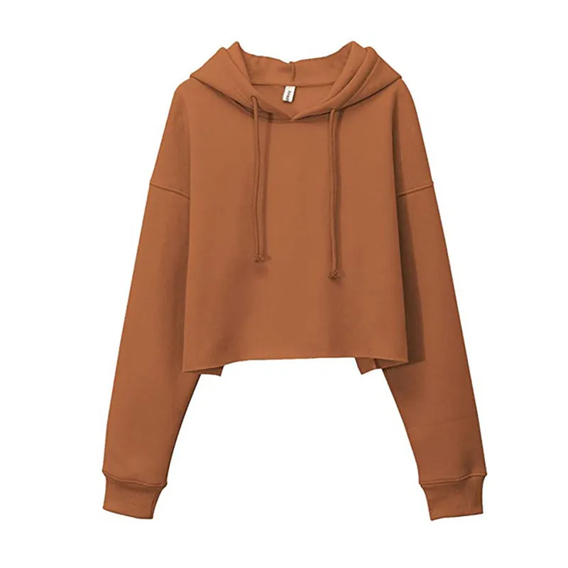 Long Sleeve Cropped Hoodie
