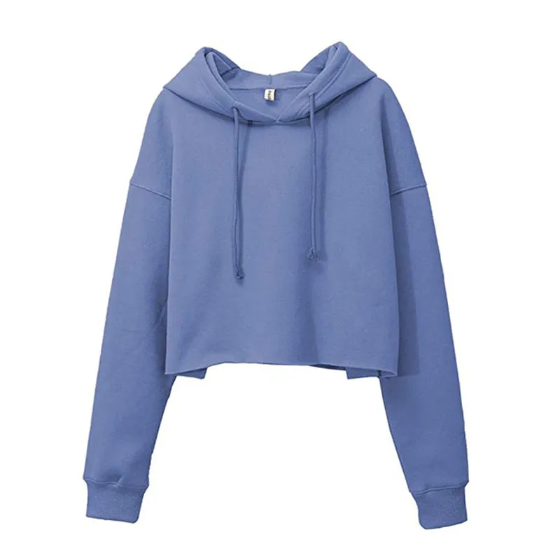 Long Sleeve Cropped Hoodie