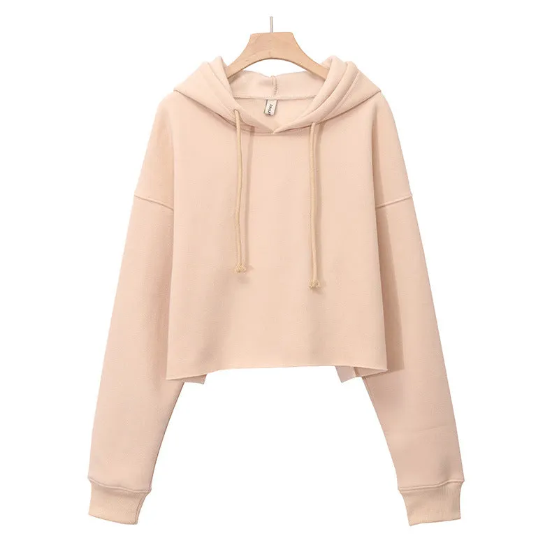 Long Sleeve Cropped Hoodie