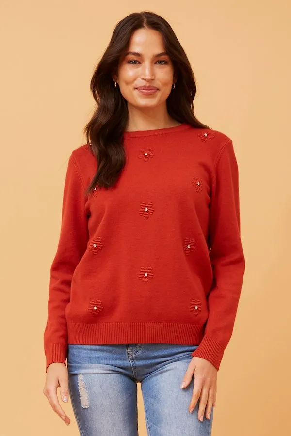 Long Sleeve Floral Print Pullover (KP519089)