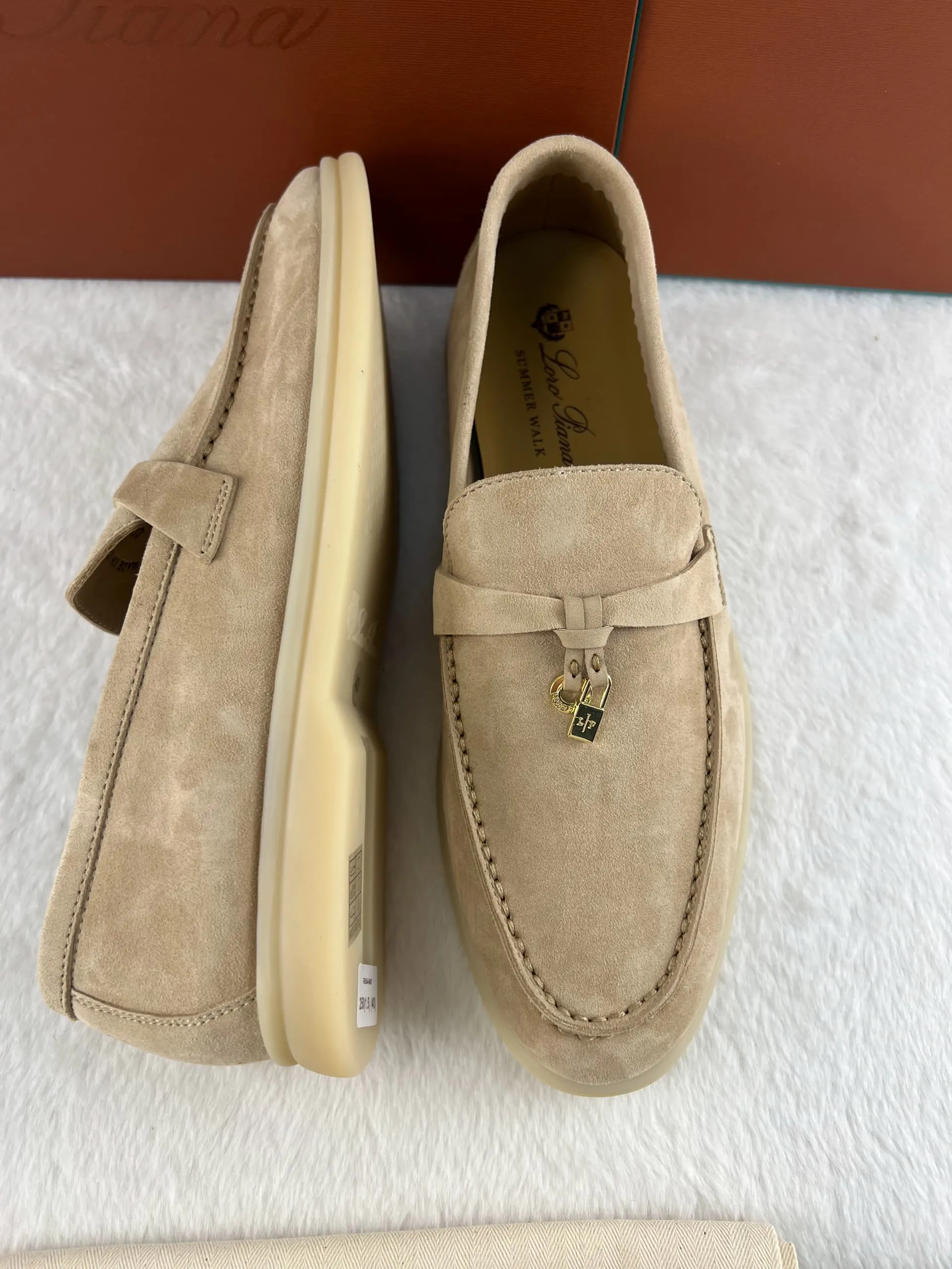 Loro Piana Summer Magic Walking Shoes - Sandstone
