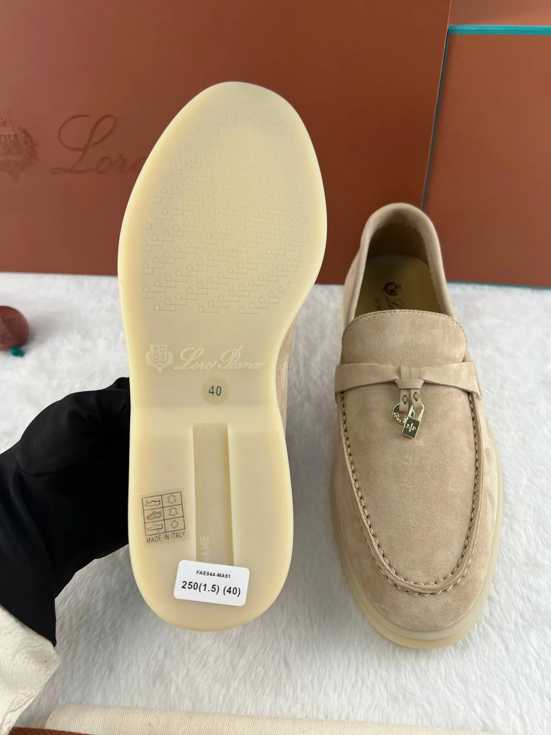 Loro Piana Summer Magic Walking Shoes - Sandstone