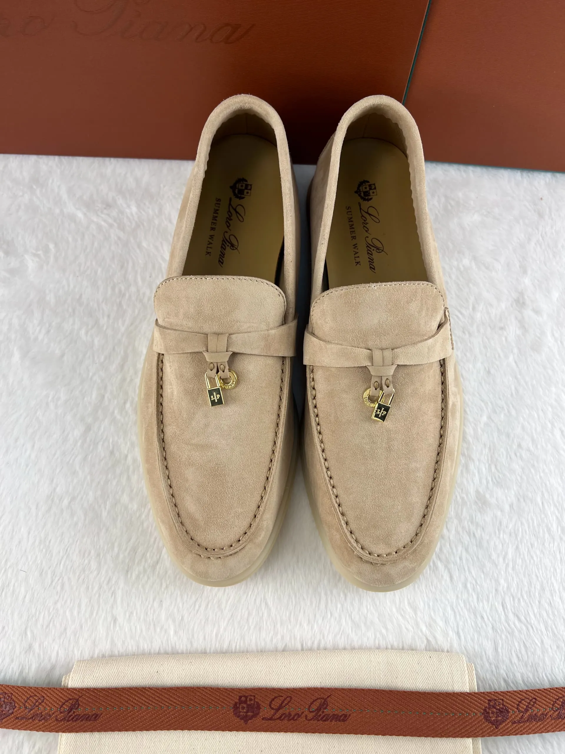 Loro Piana Summer Magic Walking Shoes - Sandstone