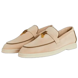 Loro Piana Women's Summer Charms Walk Loafers (Suede, Suede Goatskin)