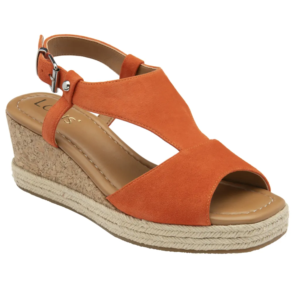 Lotus Madalene Orange Sandals