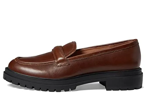 Madewell The Bradley Lugsole Loafer in Leather - Slip on Style with Slight Heel, Comfortable and, Trendy Loafers Stable 6.5 M