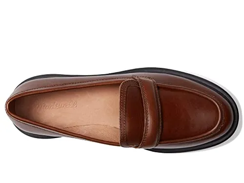 Madewell The Bradley Lugsole Loafer in Leather - Slip on Style with Slight Heel, Comfortable and, Trendy Loafers Stable 6.5 M