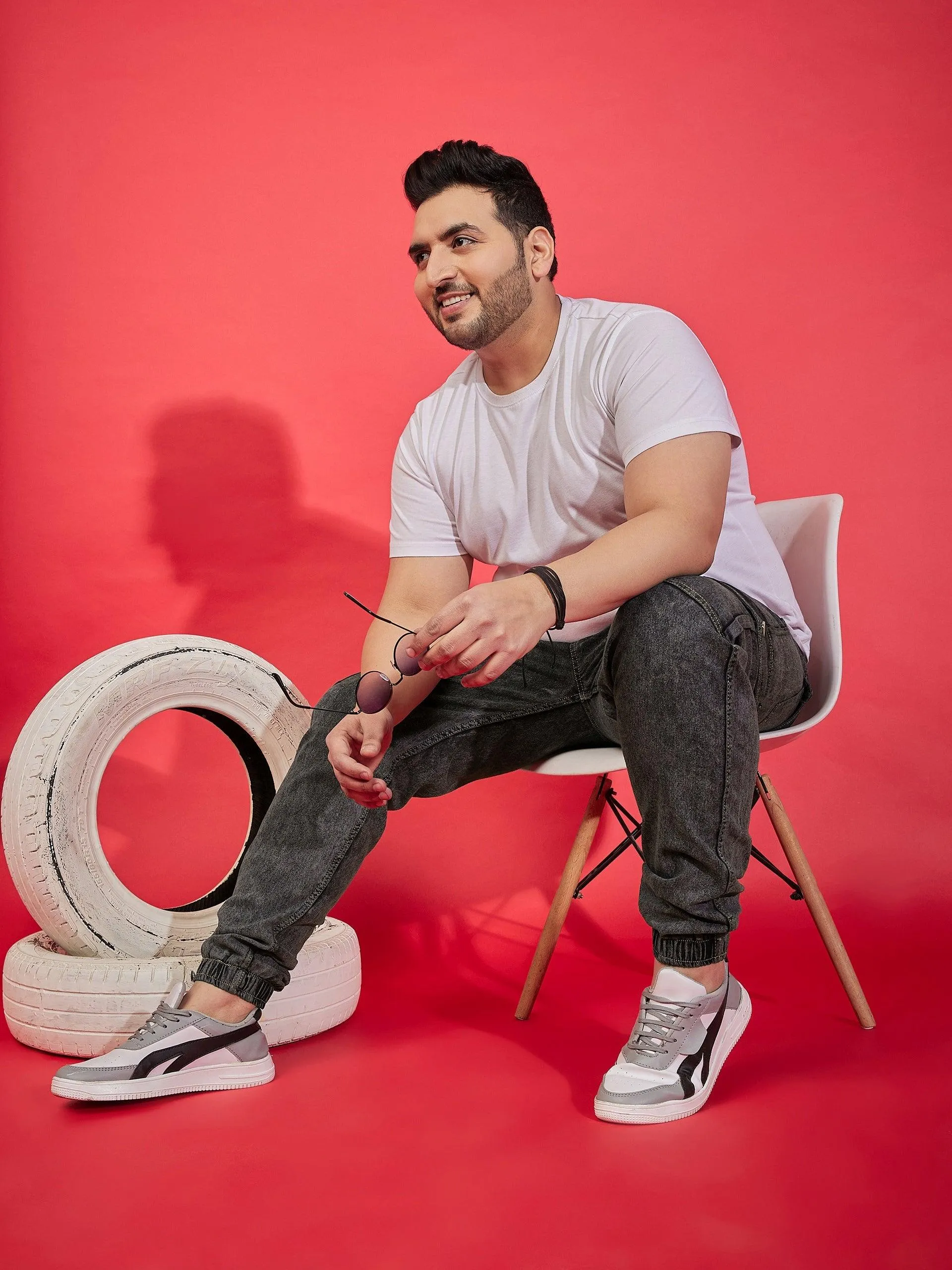 Men Plus Size Jackal Washed Jeans