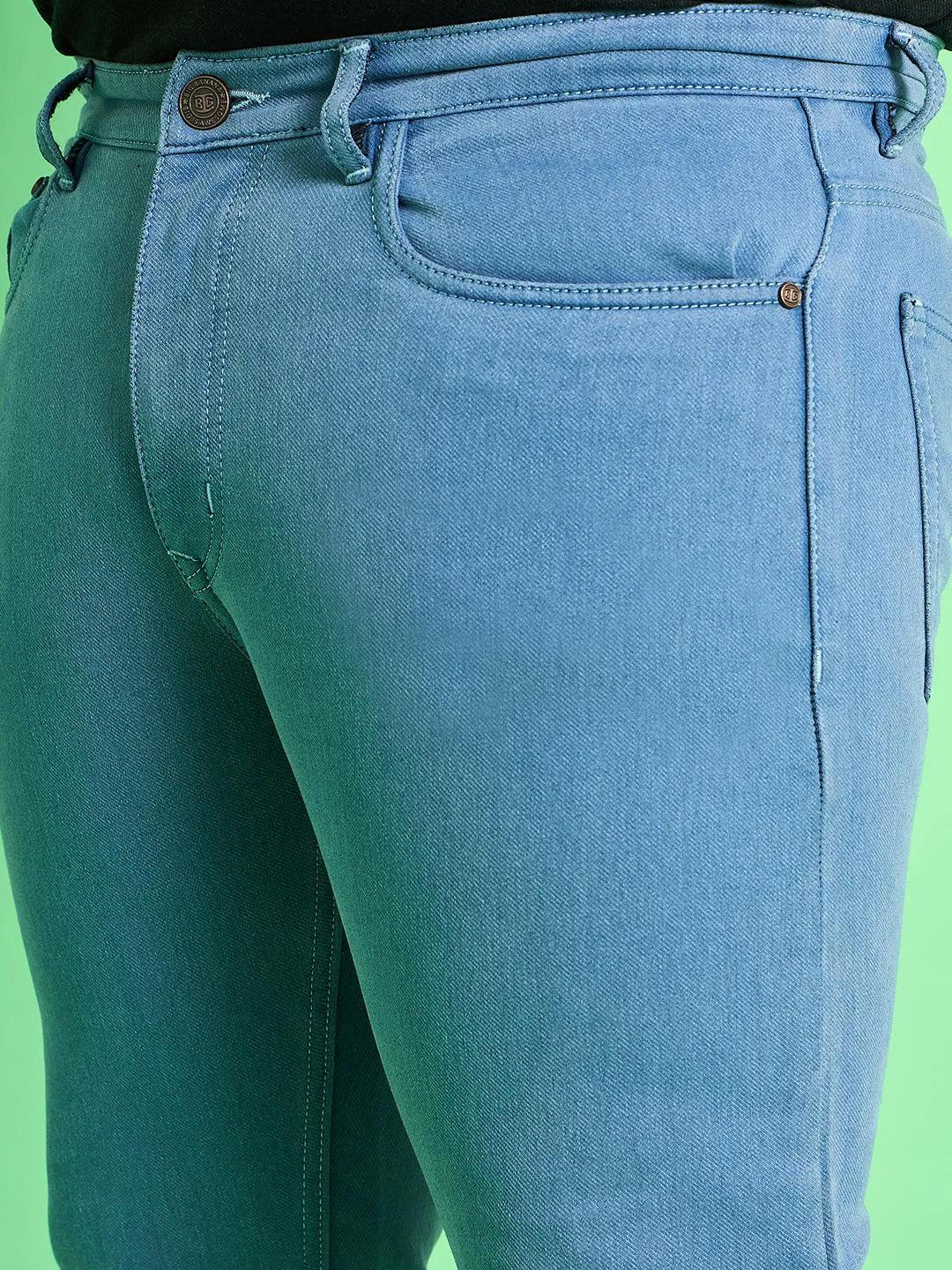Men Plus Size Kaleb Solid Jeans