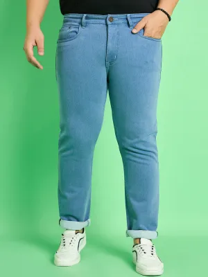 Men Plus Size Kaleb Solid Jeans