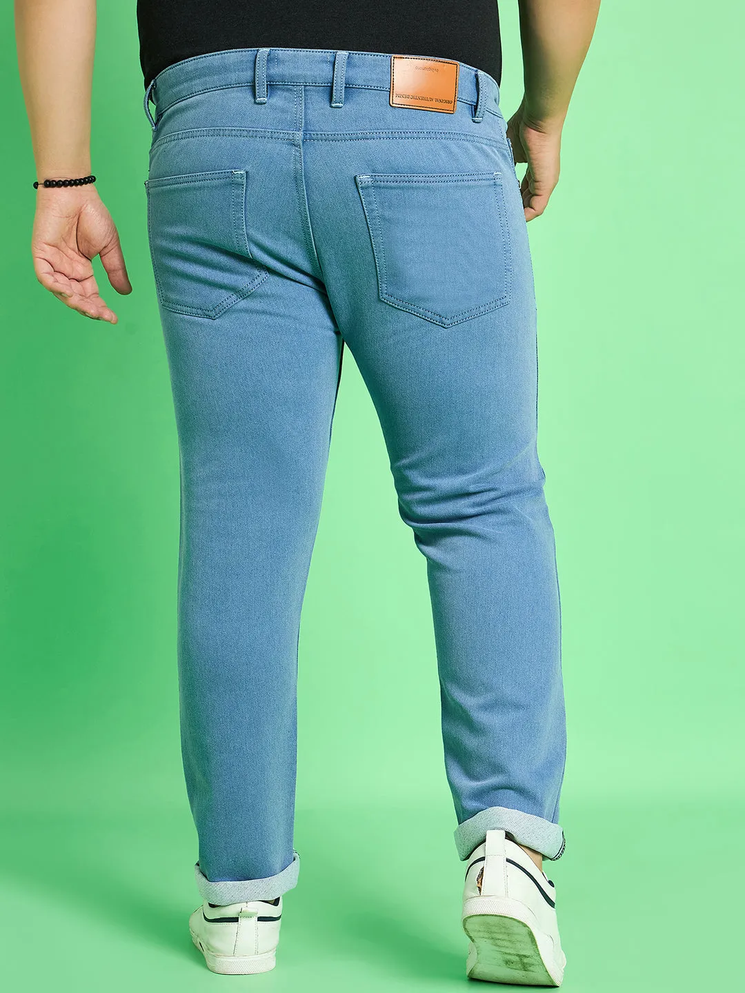 Men Plus Size Kaleb Solid Jeans
