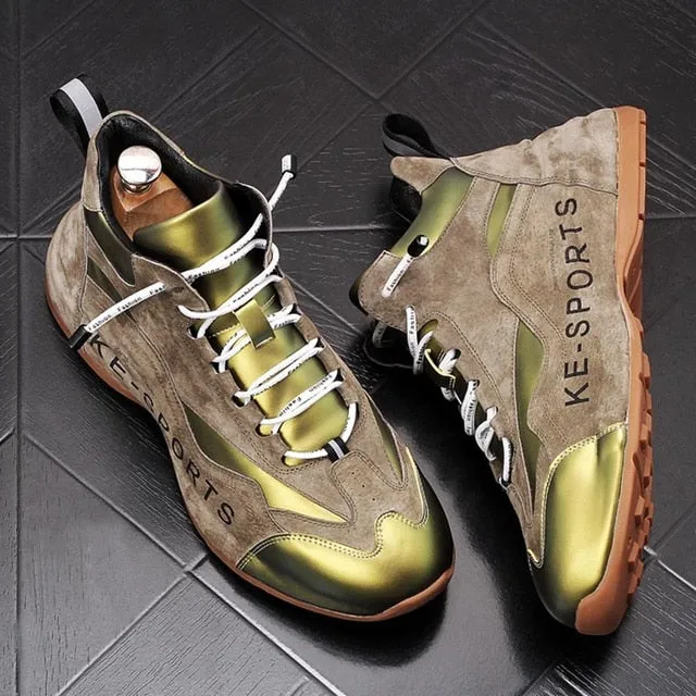 Men  Suede Mixed Casual Shoes