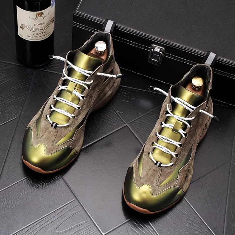 Men  Suede Mixed Casual Shoes
