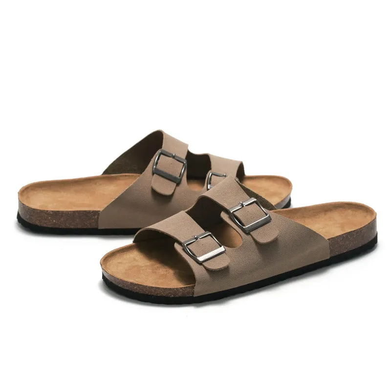 Men’s and Women’s Cork Slippers for Spring and Summer