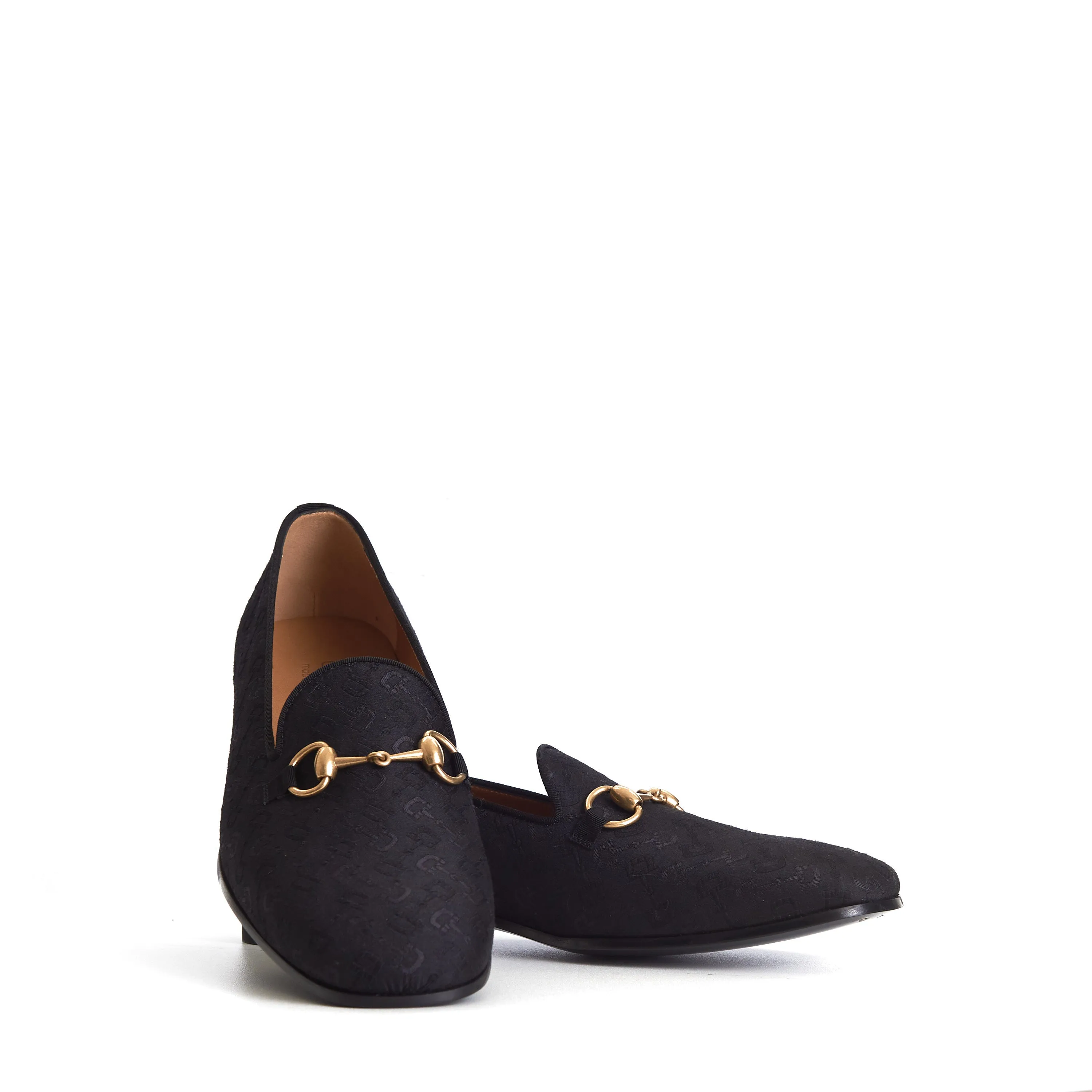 Men's Black Gallipoli Horsebit Jacquard Loafers