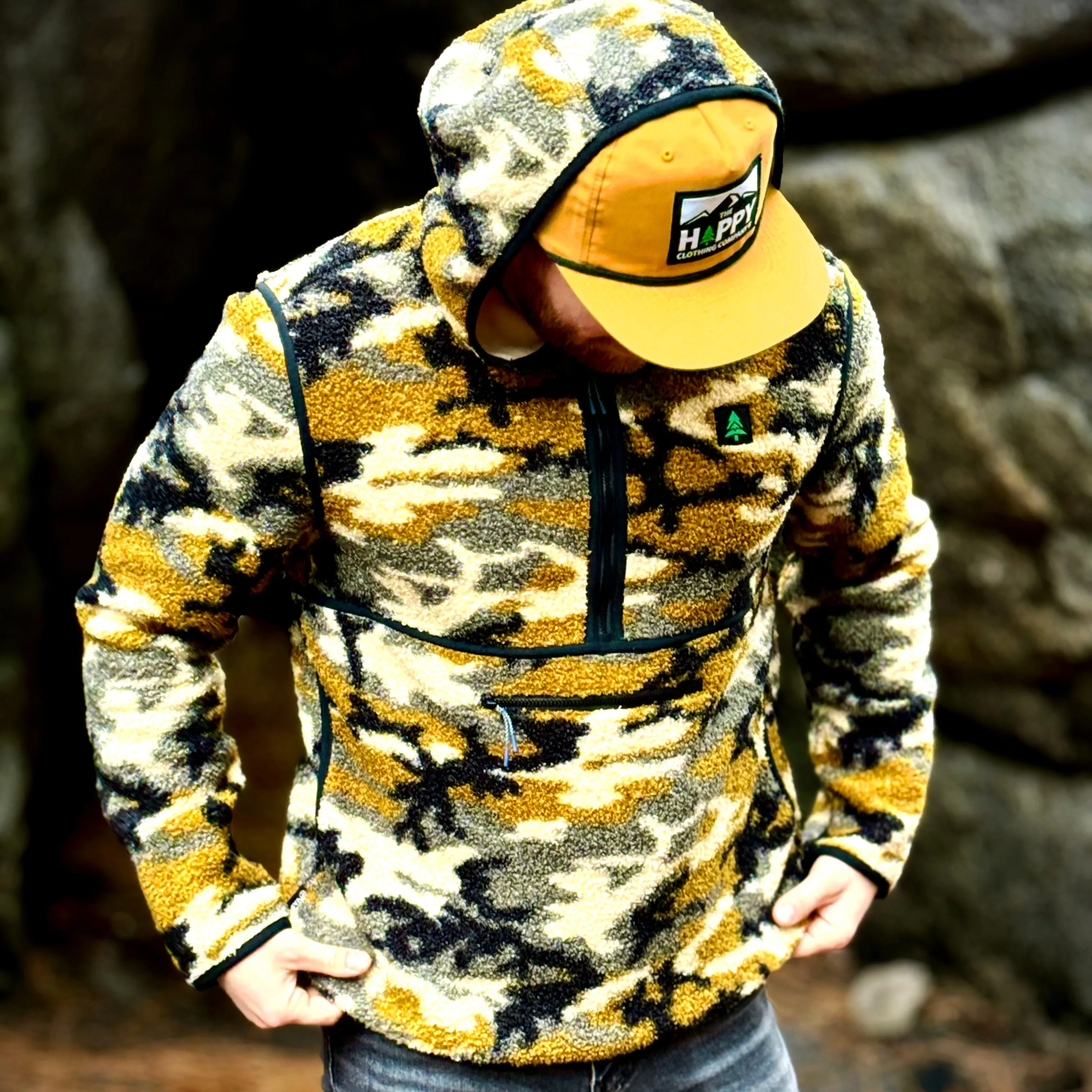 Men's Half Zip Sherpa Hoodie