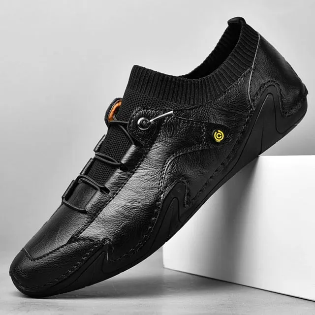 Mens Loafers outdoor genuine Leather