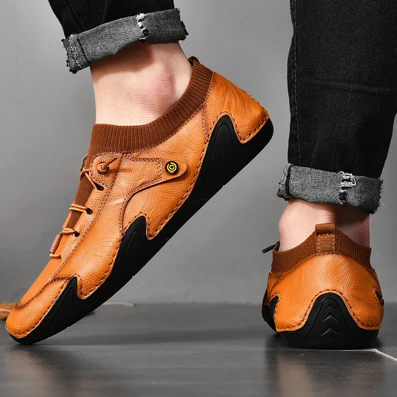 Mens Loafers outdoor genuine Leather