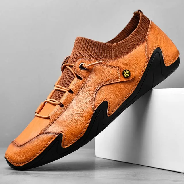Mens Loafers outdoor genuine Leather