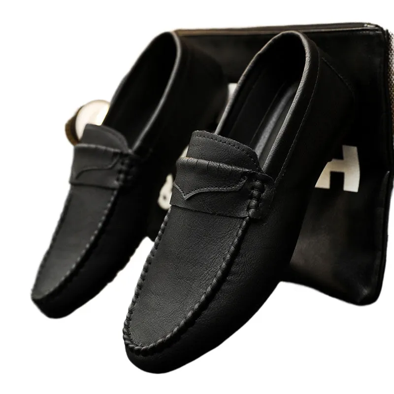 Men's shoes 2024 summer new loafers men's versatile casual shoes Korean version trendy British shoes men's trendy shoes