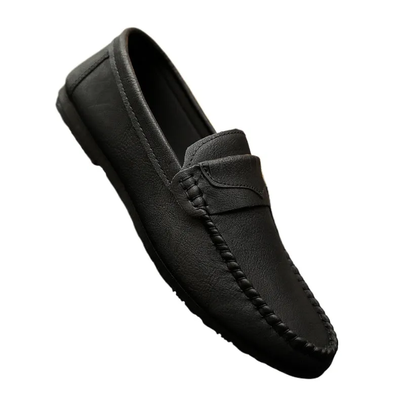 Men's shoes 2024 summer new loafers men's versatile casual shoes Korean version trendy British shoes men's trendy shoes