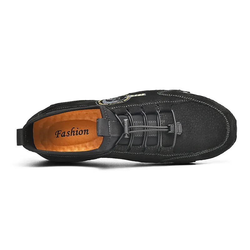 Men's Shoes Pig Suede Leather Loafers