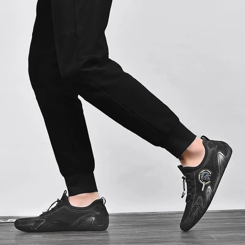 Men's Shoes Pig Suede Leather Loafers