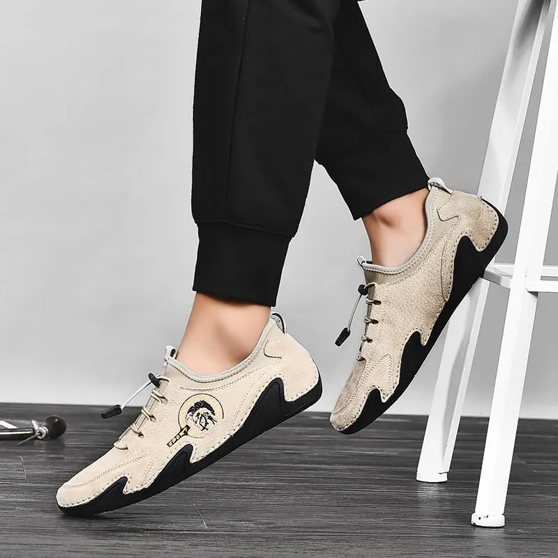 Men's Shoes Pig Suede Leather Loafers