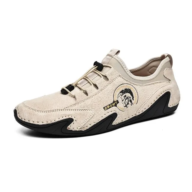 Men's Shoes Pig Suede Leather Loafers