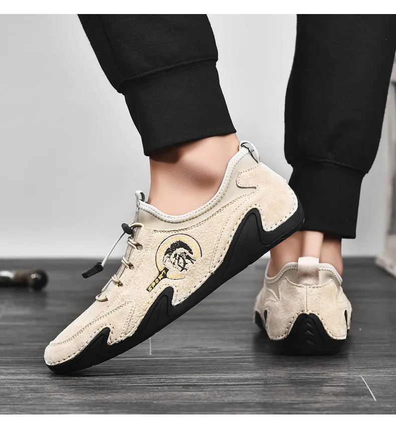 Men's Shoes Pig Suede Leather Loafers