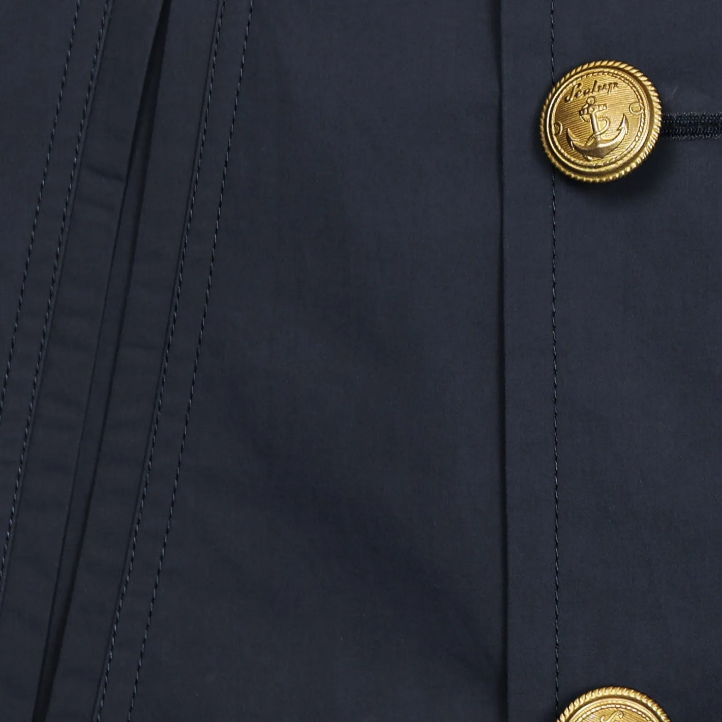 Navy Lightweight Cotton Unlined Peacoat