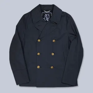 Navy Lightweight Cotton Unlined Peacoat