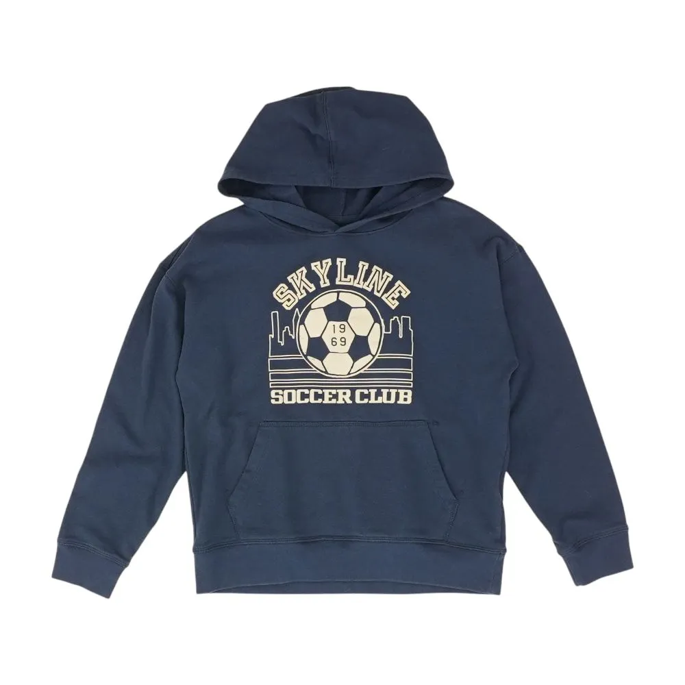 Navy Solid Hoodie Pullover