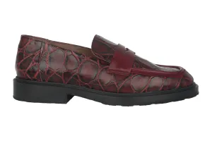 'Ned' women's loafer - red croco