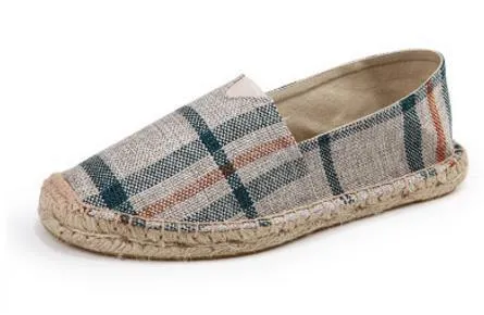 New Arrival Black Retro Vintage Ladies Womens Casual Espadrilles Shoes