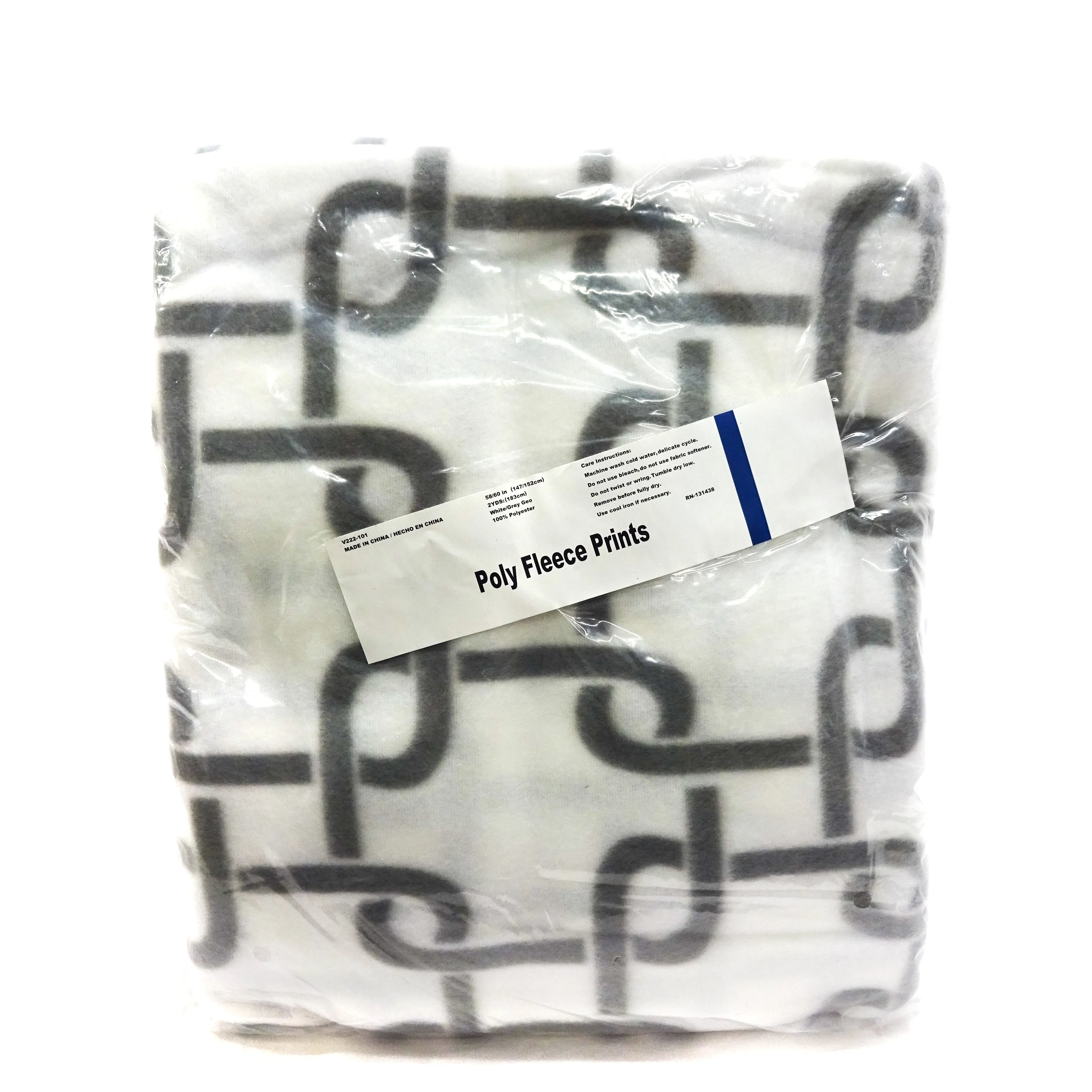 New High Fashion Geometric Anti-Pill Fleece, (2 Yards cut)