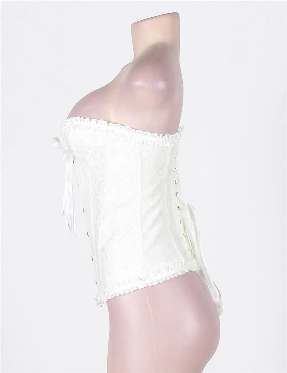 New Online Sexy Silvery Floral Corset Top WITH FARAWLAYA