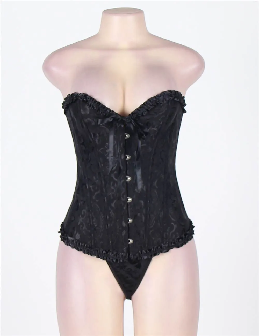 New Online Sexy Silvery Floral Corset Top WITH FARAWLAYA