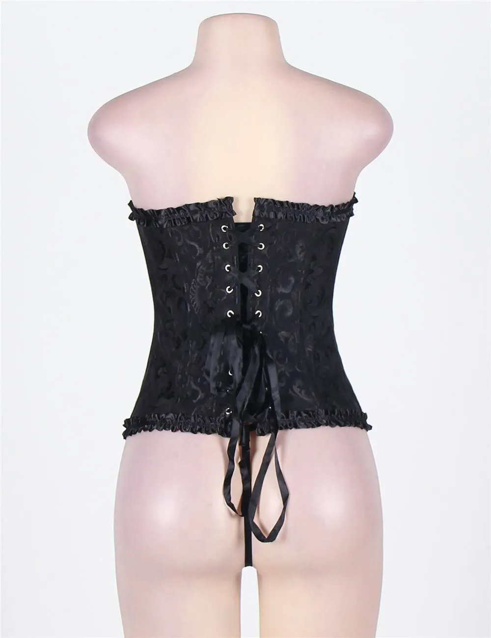 New Online Sexy Silvery Floral Corset Top WITH FARAWLAYA