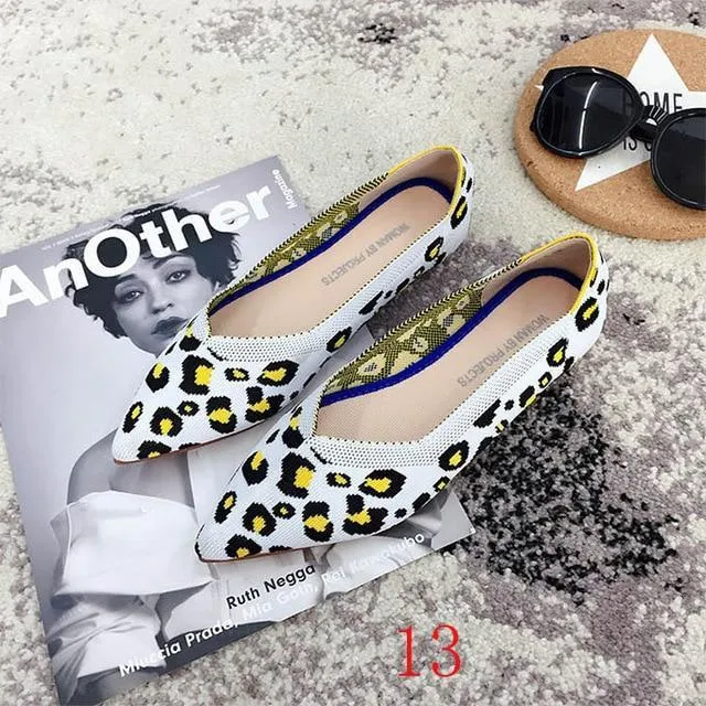 New Women's Casual flats bailarinas luxury Brand Shallow Mouth Pointed Ballet Female Boat Shoes
