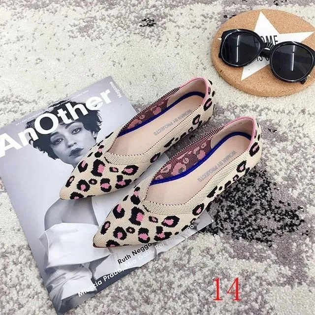 New Women's Casual flats bailarinas luxury Brand Shallow Mouth Pointed Ballet Female Boat Shoes