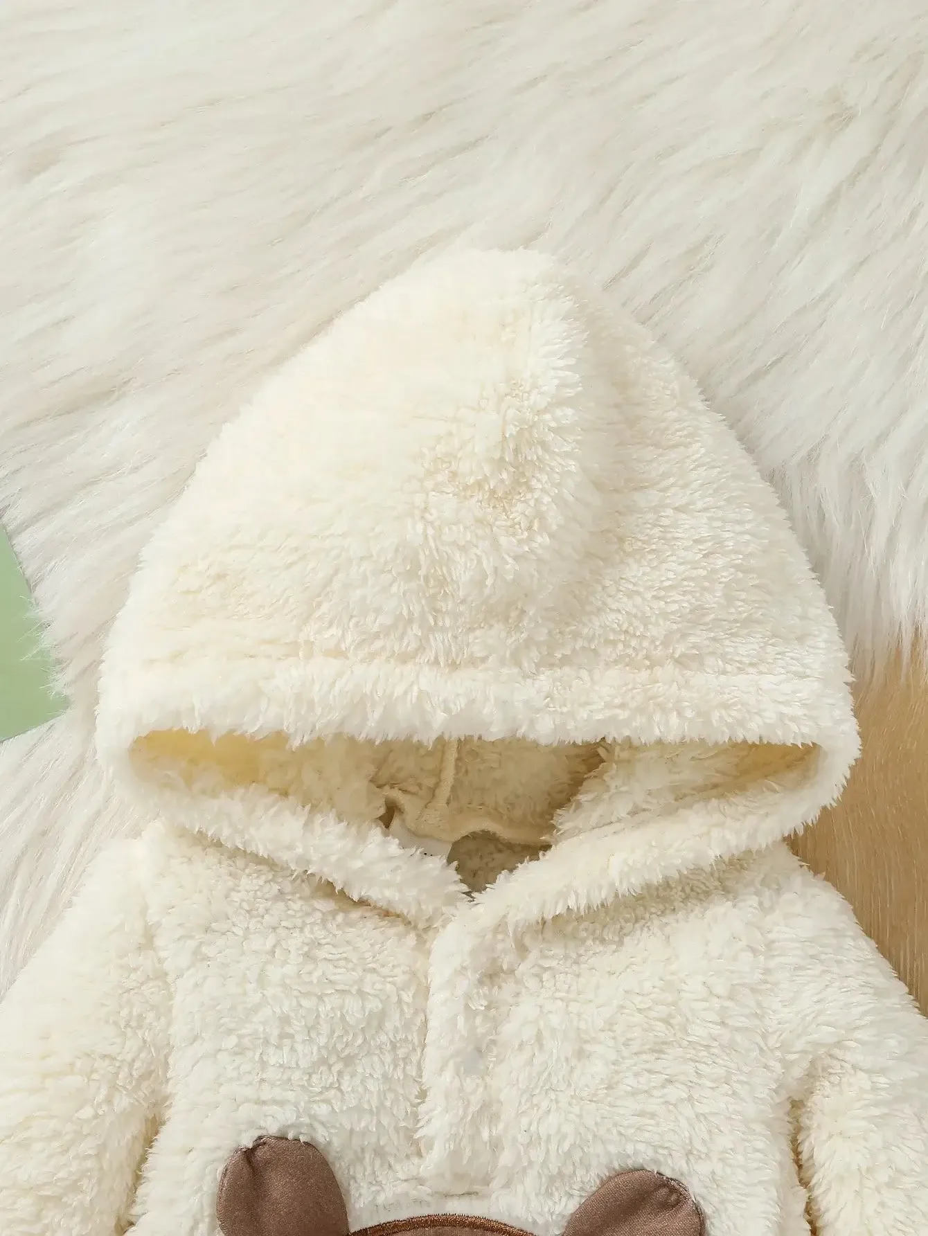 Newborn Boys Long Sleeve Cartoon Bear Sweatsuit