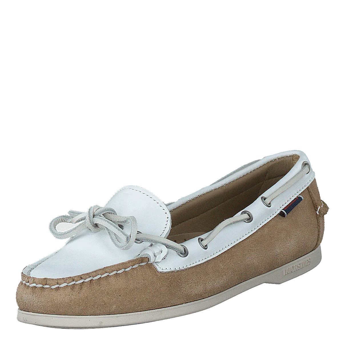 Nina Suede Lea W Ltbeige-white