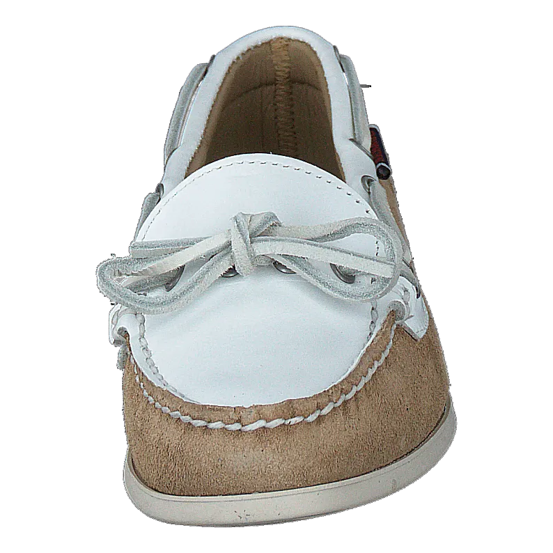 Nina Suede Lea W Ltbeige-white