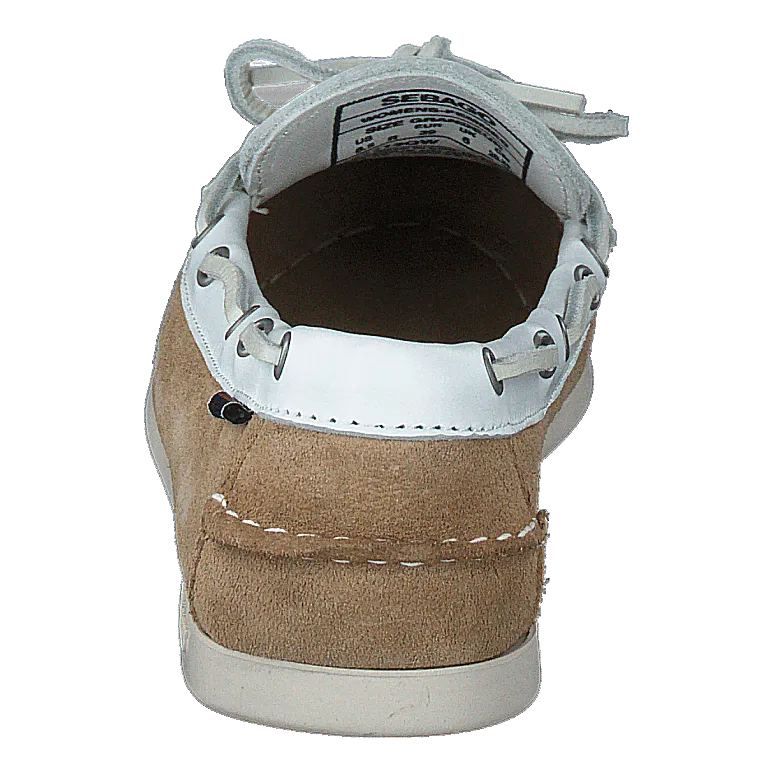 Nina Suede Lea W Ltbeige-white